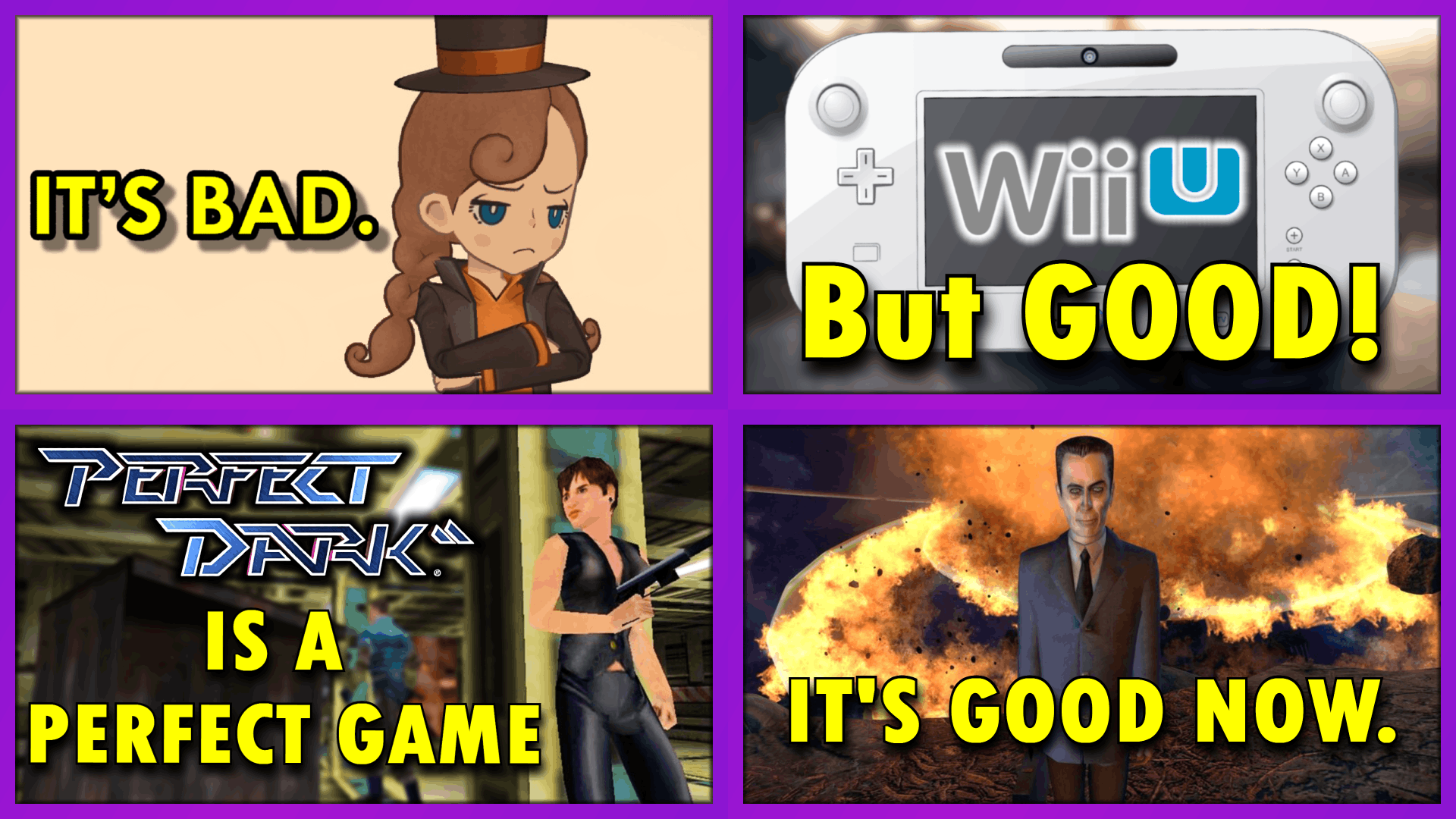 A collection of YouTube thumbnails from my series.